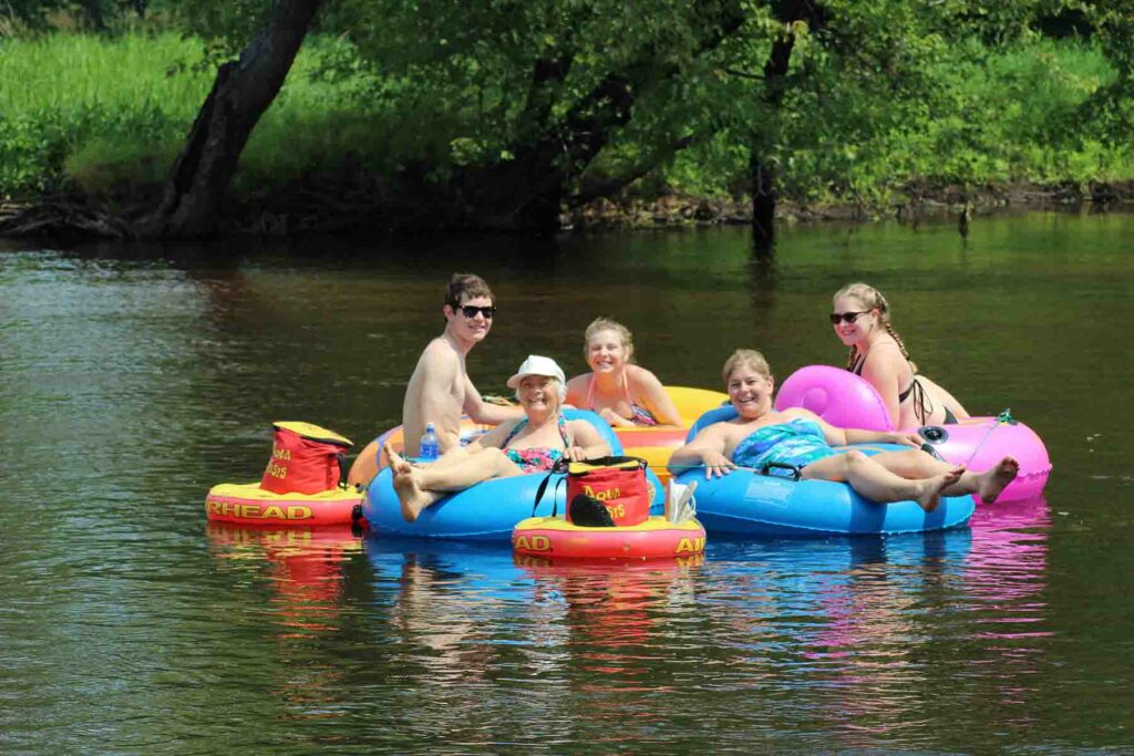 National Plan for Vacation Day, January 31, Webster, WI, Tubing