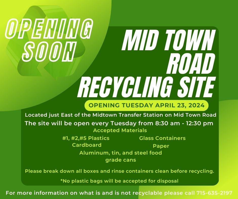 Mid Town Road Recycling Site, Burnett County, WI
