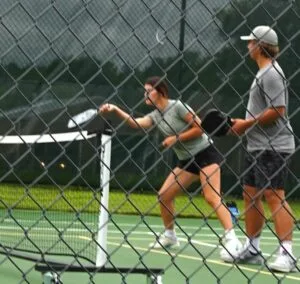Pickleball players